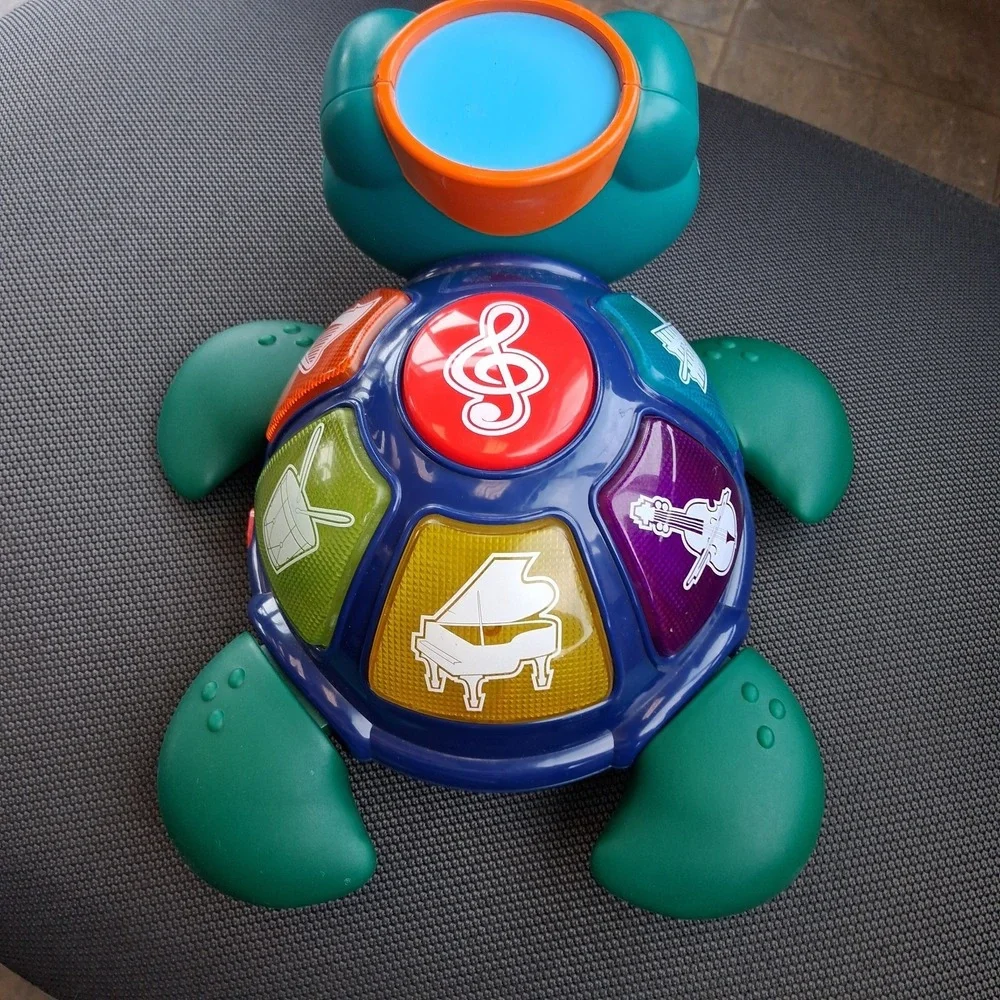 Baby Einstein Musical Turtle Educational Toy with Instrument Buttons & Sounds